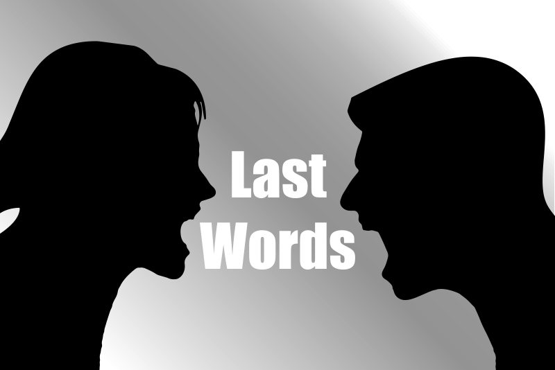 Fortune Cookie Friday: Last Words