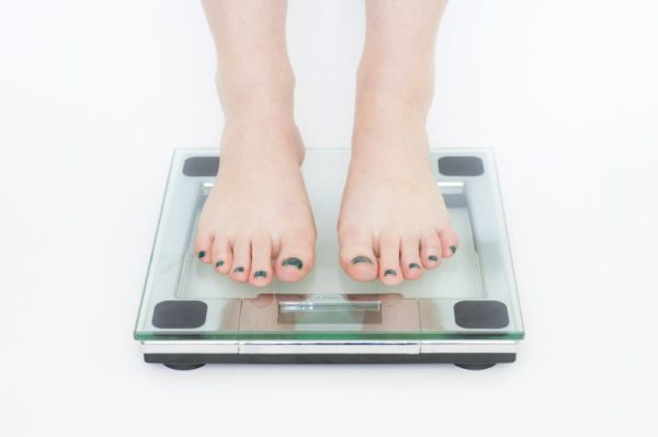 feet on scale